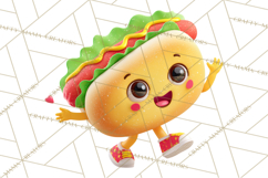 Cute Food and Beverage Clipart PNG, Kawaii Snacks Png Product Image 5