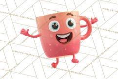 Cute Food and Beverage Clipart PNG, Kawaii Snacks Png Product Image 4