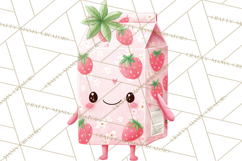 Cute Food and Beverage Clipart PNG, Kawaii Snacks Png Product Image 3