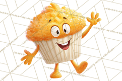 Cute Food and Beverage Clipart PNG, Kawaii Snacks Png Product Image 2