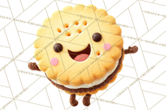 Cute Food and Beverage Clipart PNG, Kawaii Snacks Png Product Image 4