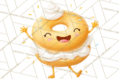 Cute Food and Beverage Clipart PNG, Kawaii Snacks Png Product Image 2