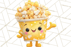 Cute Food and Beverage Clipart PNG, Kawaii Snacks Png Product Image 5