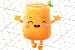 Cute Food and Beverage Clipart PNG, Kawaii Snacks Png Product Image 4