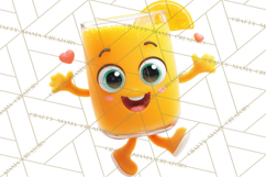 Cute Food and Beverage Clipart PNG, Kawaii Snacks Png Product Image 5