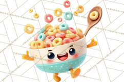 Cute Food and Beverage Clipart PNG, Kawaii Snacks Png Product Image 5