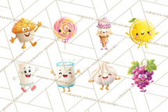 Cute Food and Beverage Clipart PNG, Kawaii Snacks Png Product Image 6