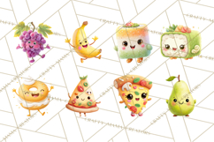 Cute Food and Beverage Clipart PNG, Kawaii Snacks Png Product Image 7