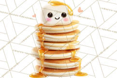 Cute Food and Beverage Clipart PNG, Kawaii Snacks Png Product Image 4