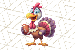 Whimsical Thanksgiving Turkey Clipart PNG, Holiday Turkeys Product Image 2