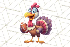 Whimsical Thanksgiving Turkey Clipart PNG, Holiday Turkeys Product Image 2