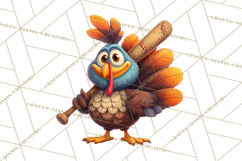 Whimsical Thanksgiving Turkey Clipart PNG, Holiday Turkeys Product Image 4
