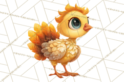 Whimsical Thanksgiving Turkey Clipart PNG, Holiday Turkeys Product Image 5