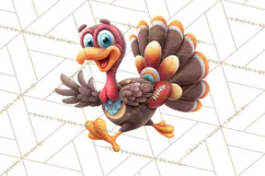 Whimsical Thanksgiving Turkey Clipart PNG, Holiday Turkeys Product Image 4