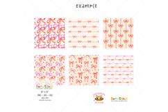 Retro Coquette Bow Seamless Pattern PNG, UV DTF seamless Product Image 4