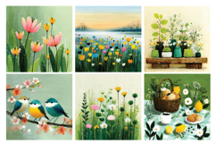 Plyfull Spring Digital Paper Pack, 20 PNG &amp; JPEG Product Image 3