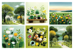 Plyfull Spring Digital Paper Pack, 20 PNG &amp; JPEG Product Image 4