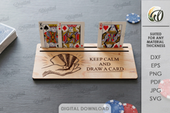 Playing Card Holders Bundle Laser Cut. Card Stand SVG Product Image 13
