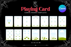 Playing Cards Canva Frame Poker Cards Full Deck Template Product Image 3