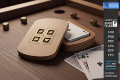 Playing Card Box Laser Cut | Card Case | Playing Card Holder Product Image 1