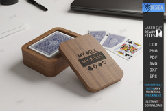 Playing Card Box Laser Cut | Card Case | Playing Card Holder Product Image 1