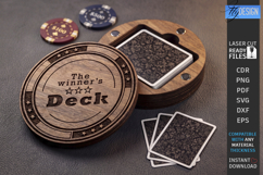 Playing Card Box Laser Cut | Card Case | Playing Card Holder Product Image 1