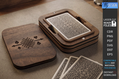 Playing Card Box Laser Cut | Card Case | Playing Card Holder Product Image 1