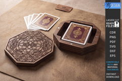 Playing Card Box Laser Cut | Card Case | Playing Card Holder Product Image 1