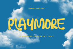 Playmore - Decorative Display Font Product Image 1