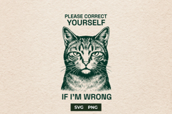 Funny Cat SVG Sarcastic Judgmental Quote Cut File Product Image 1