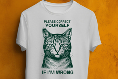 Funny Cat SVG Sarcastic Judgmental Quote Cut File Product Image 3