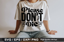 House Plant SVG Design -Please Don t Die Product Image 3