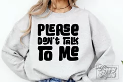Please Dont Talk To Me - Nope Not Today SVG - Sarcastic PNG Product Image 1