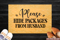 Please hide packages from SVG, Doormat SVG Product Image 1