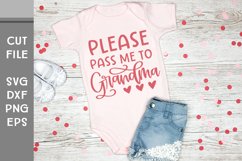 Please Pass Me to Grandma, Hand Lettered Baby SVG Product Image 3