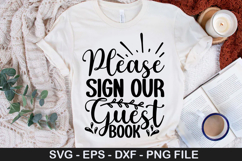 Please Sign Our Guest Book - Wedding SVG Design Product Image 1