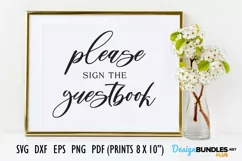 Guestbook Bridal Shower Sign, Bridal Party Svg, BR-PLUS Product Image 1