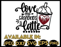 Valentine svg JPEG Silhouette Cricut love grandkids grandma Product Image 2