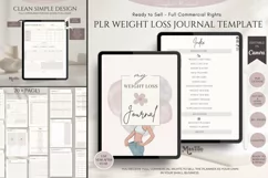 PLR Weight Loss Journal Plr Fitness Journal Canva Template by Mastilo Designs