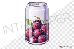 Plum can PNG Drink Clipart beverage summer cartoon illust Product Image 1