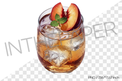 Plum Iced Tea PNG Illustration Drink Clipart Product Image 1