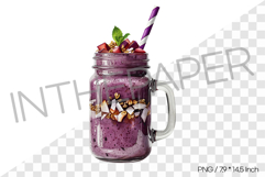 Plum Smoothie PNG Illustration Drink Clipart Product Image 1