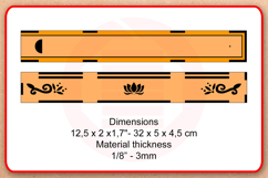 Laser cut files Incense box SVG template digital download Product Image 2