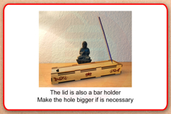 Laser cut files Incense box SVG template digital download Product Image 5