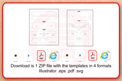Laser cut SVG Fountain pen case template Digital download Product Image 5