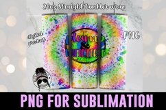 tie dye rainbow tumbler design on tumbler mockup