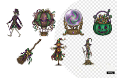 Whimsical Halloween Clipart Product Image 1