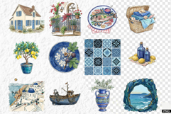 Mediterranean Summer Beauty Clipart Product Image 1
