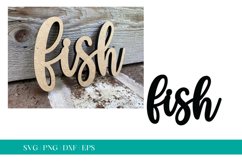 Fish SVG, Lake House Sign SVG, Glowforge SVG, Laser SVG Product Image 1