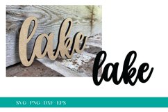 Lake SVG, Lake House Sign SVG, Glowforge SVG, Laser SVG Product Image 1